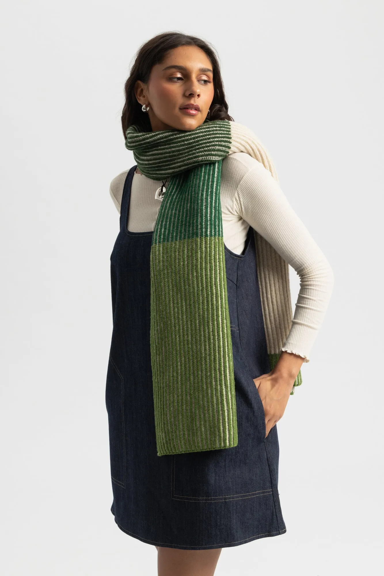 Ghede Knitted Scarf - Central Stripes sold by Social Studies Shop product image thumbnail 2