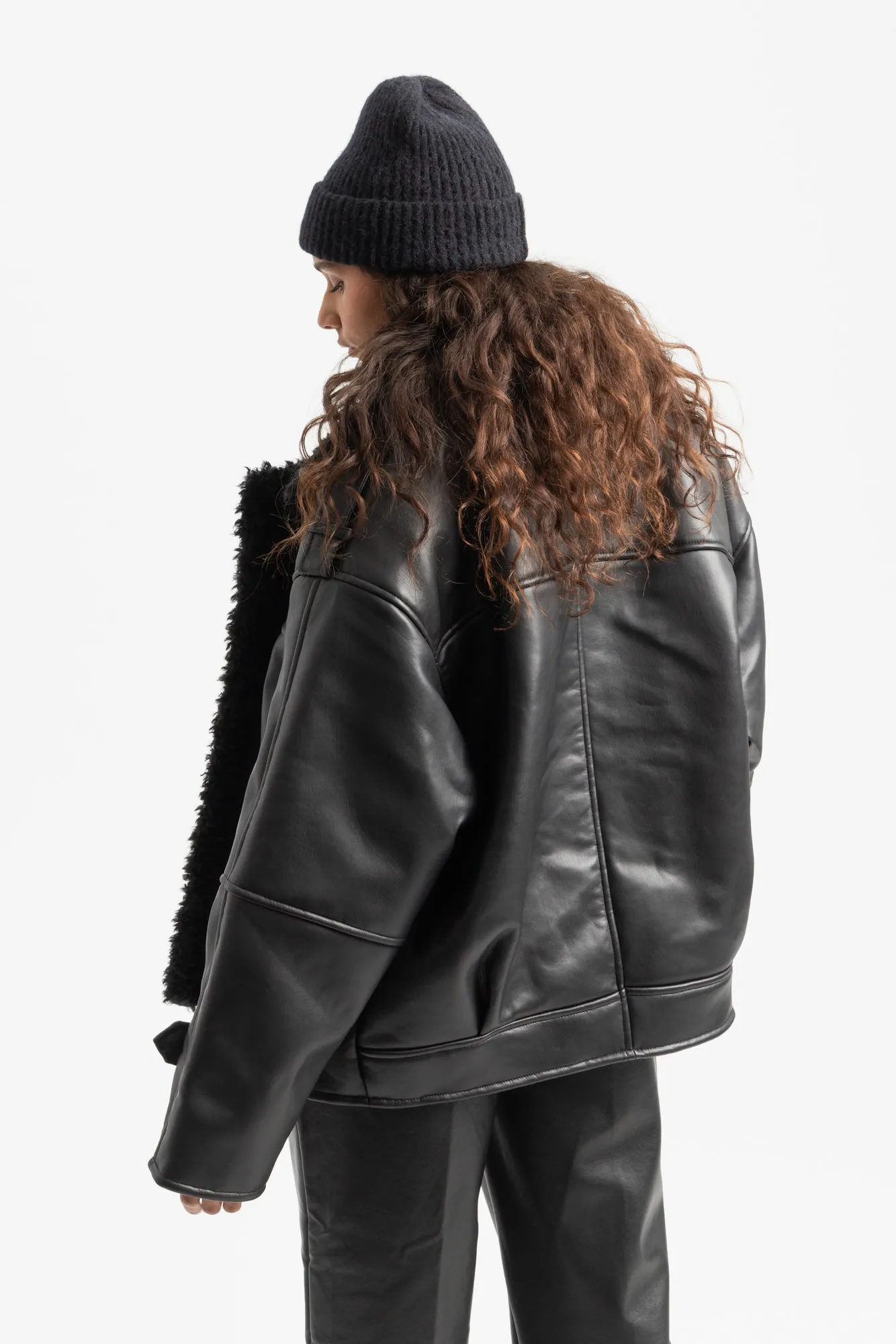Brooklyn Aviator Jacket - Black sold by Social Studies Shop product image thumbnail 3