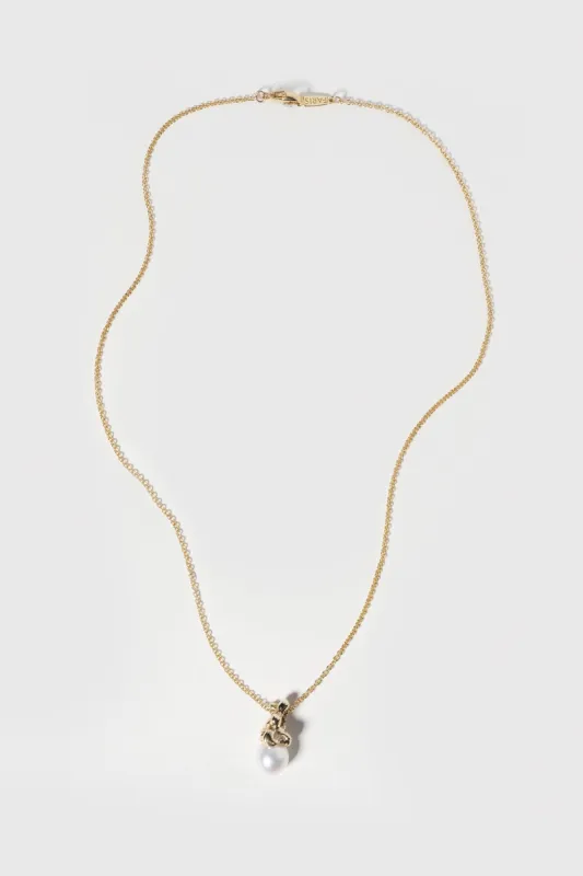 Sophia Pendant Necklace - 14K Gold Plated Bronze sold by Social Studies Shop