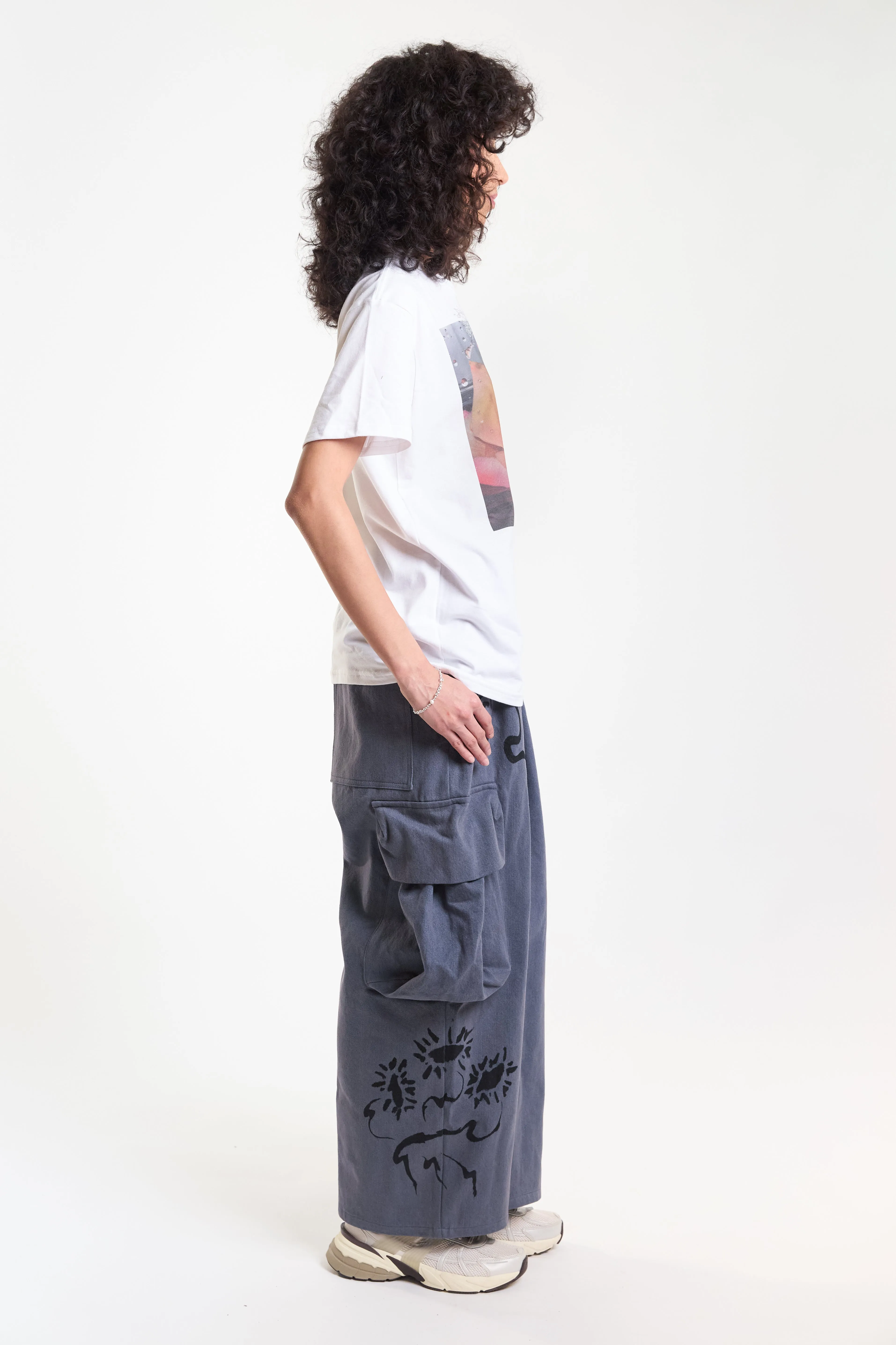 Pleated Cargo Pant - Charcoal Daisy sold by Social Studies Shop product image thumbnail 3