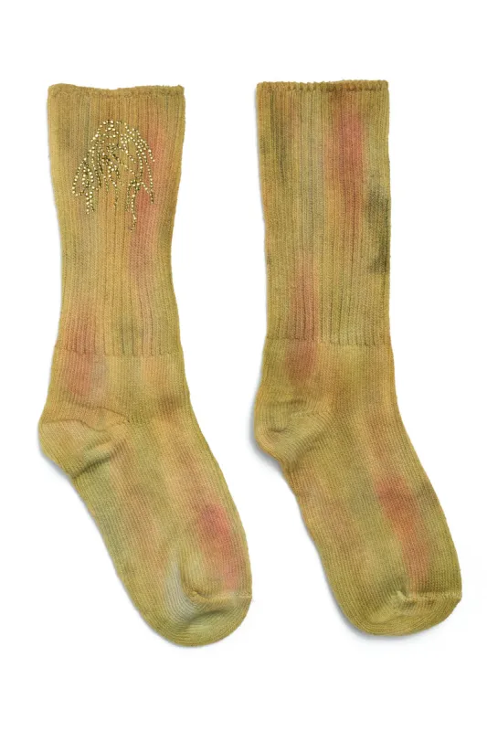 Rhinestone Organic Socks - Sea Moss sold by Social Studies Shop