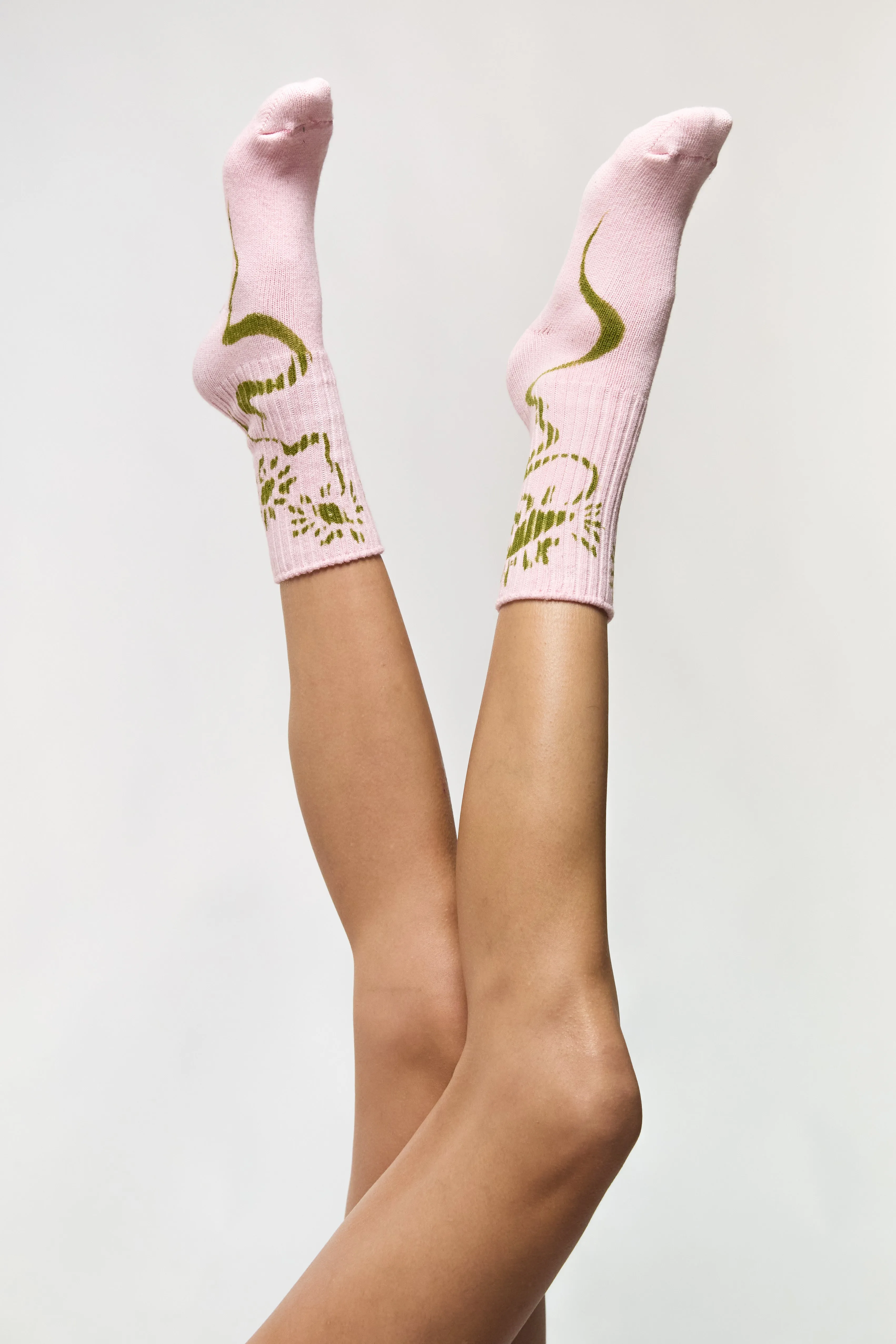 Organic Cotton Socks - Pink Daisy sold by Social Studies Shop product image thumbnail 2