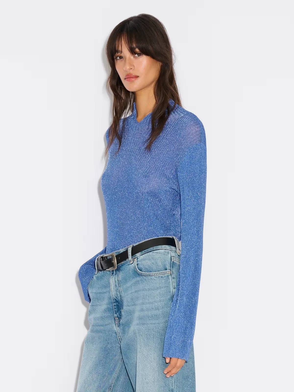 Moonlight Turtleneck - Blue sold by Social Studies Shop product image thumbnail 2