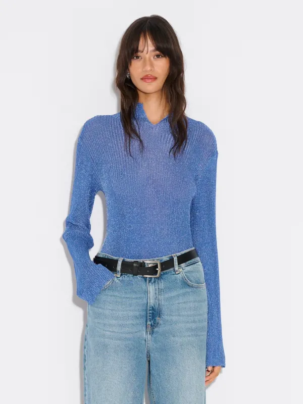 Moonlight Turtleneck - Blue made by Holzweiler