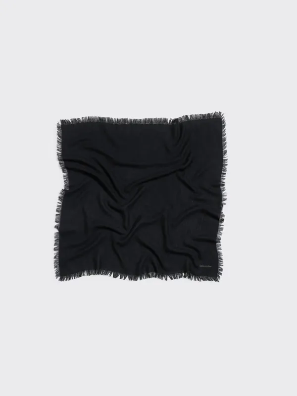 Fine Wool Scarf Fringed - Black sold by Social Studies Shop