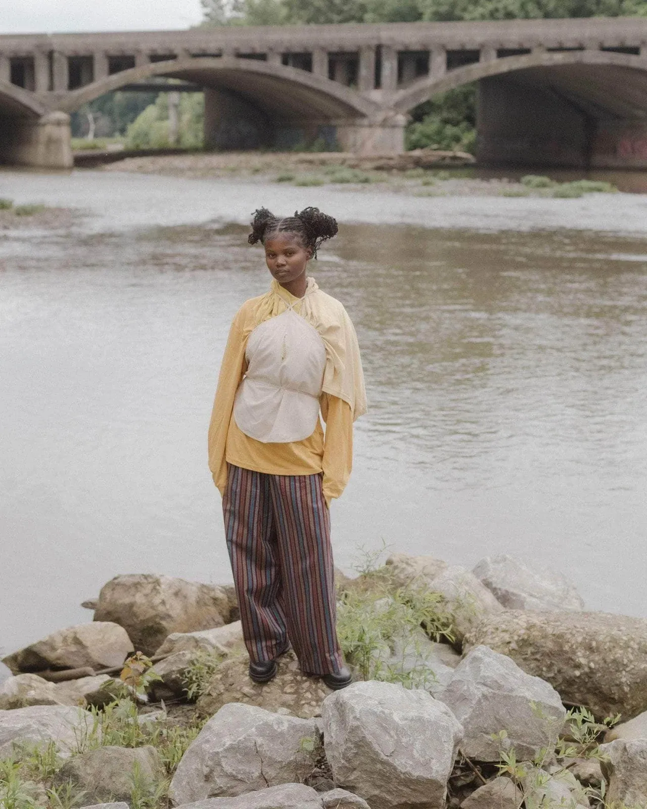 Ole Pants - Maroon Multi Stripe sold by Social Studies Shop