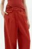 Orange Red Hemp Pat Pants - Orange Red sold by Social Studies Shop