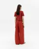 Orange Red Hemp Pat Pants - Orange Red sold by Social Studies Shop