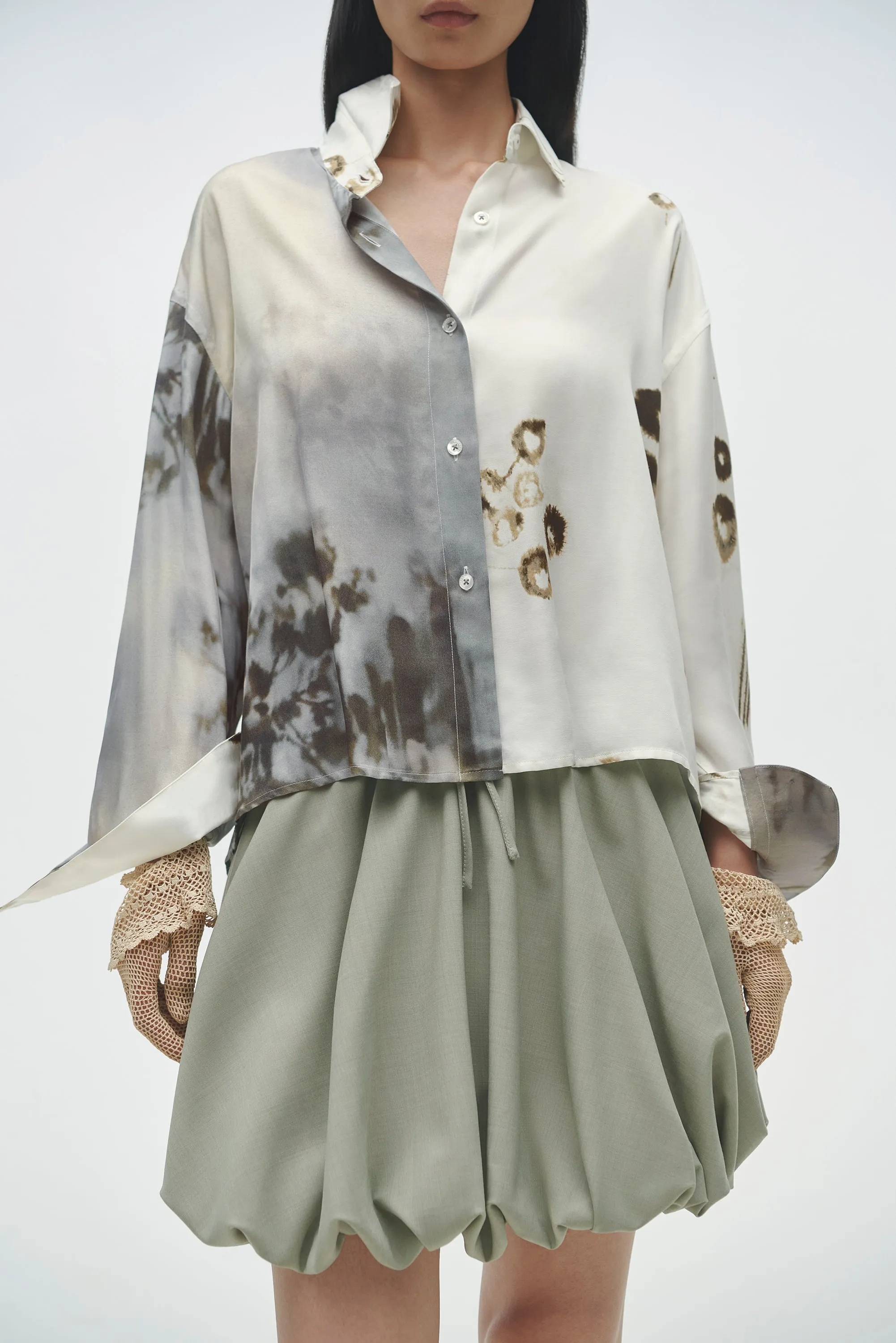 Balloon Mini Skirt - Salvia sold by Social Studies Shop