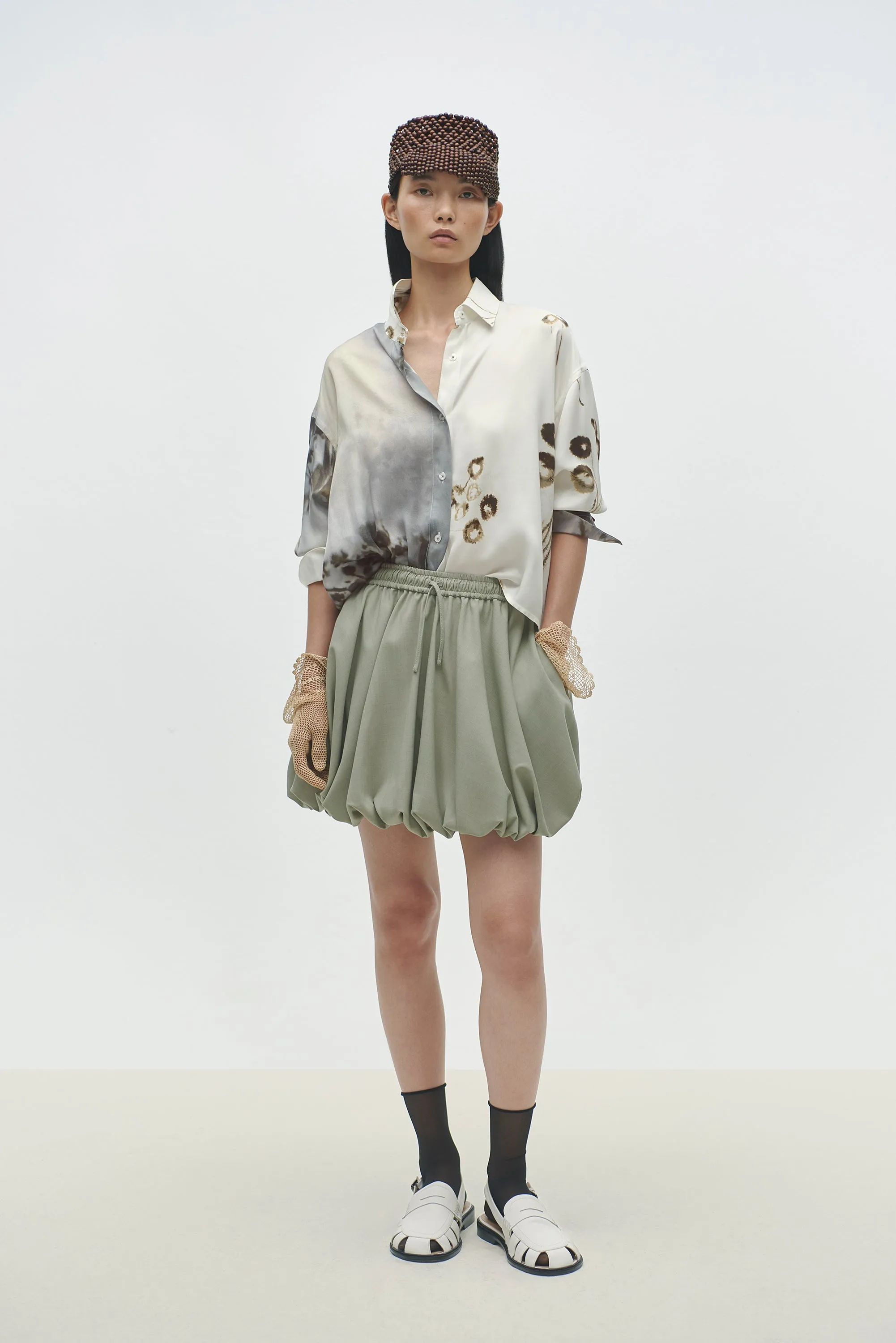 Balloon Mini Skirt - Salvia sold by Social Studies Shop product image thumbnail 2