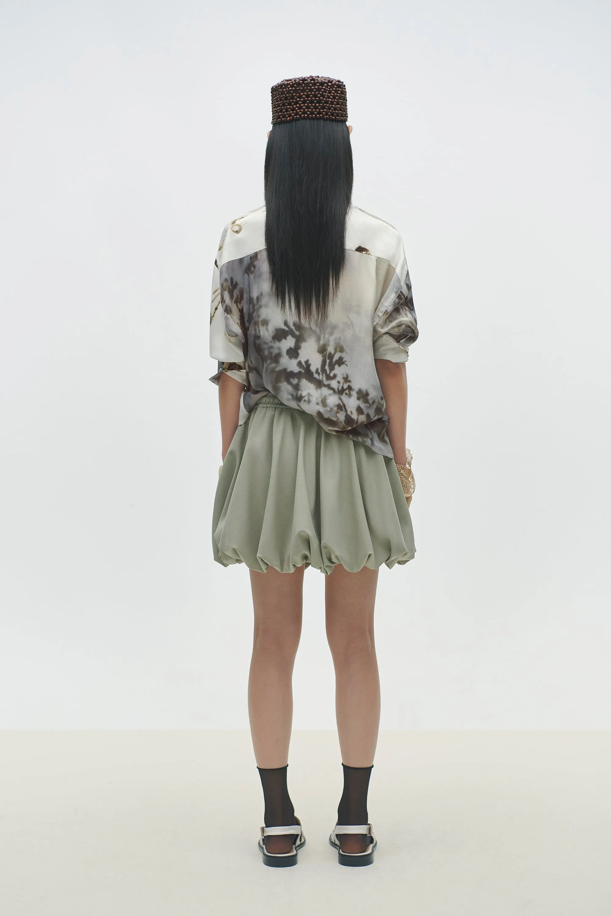 Balloon Mini Skirt - Salvia sold by Social Studies Shop product image thumbnail 3