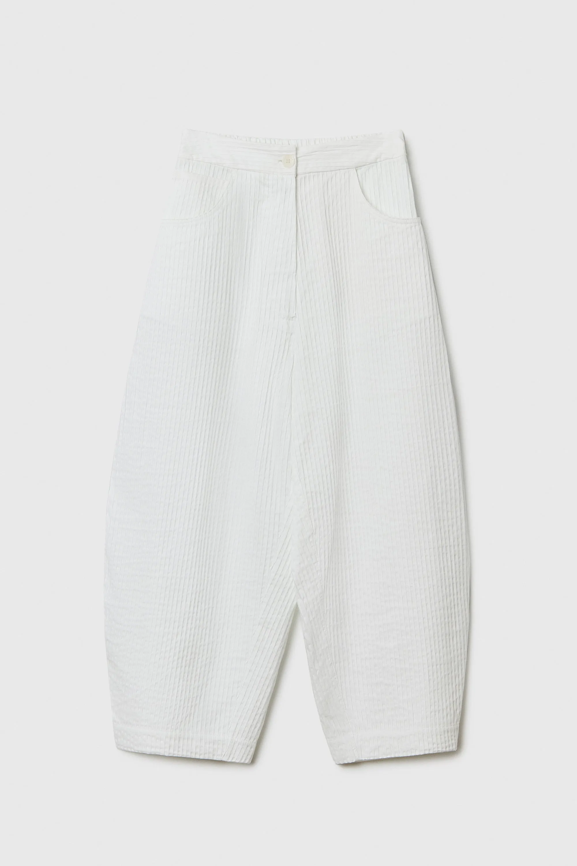 Tubular Curved Pants - White sold by Social Studies Shop product image thumbnail 4