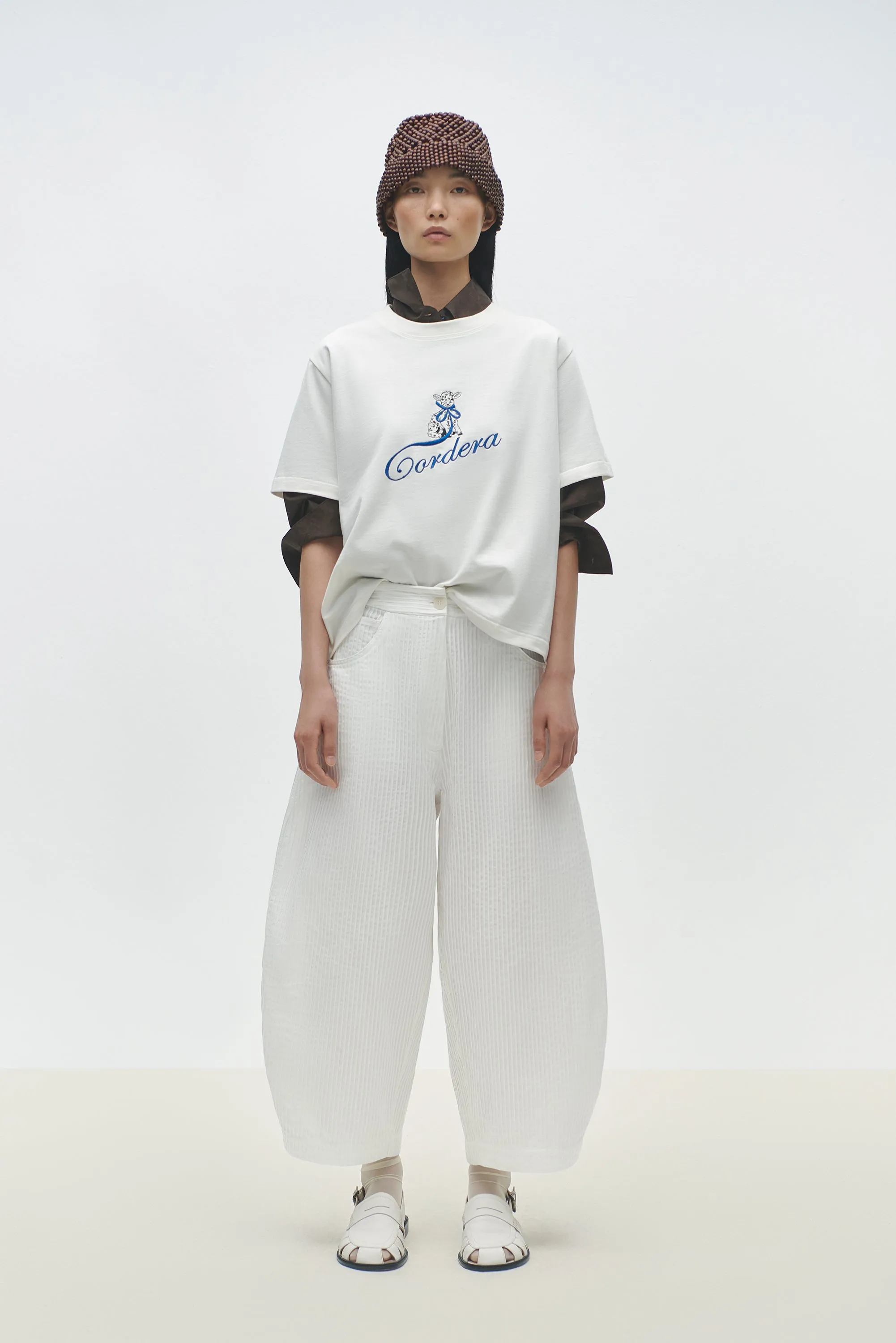 Tubular Curved Pants - White sold by Social Studies Shop product image thumbnail 2