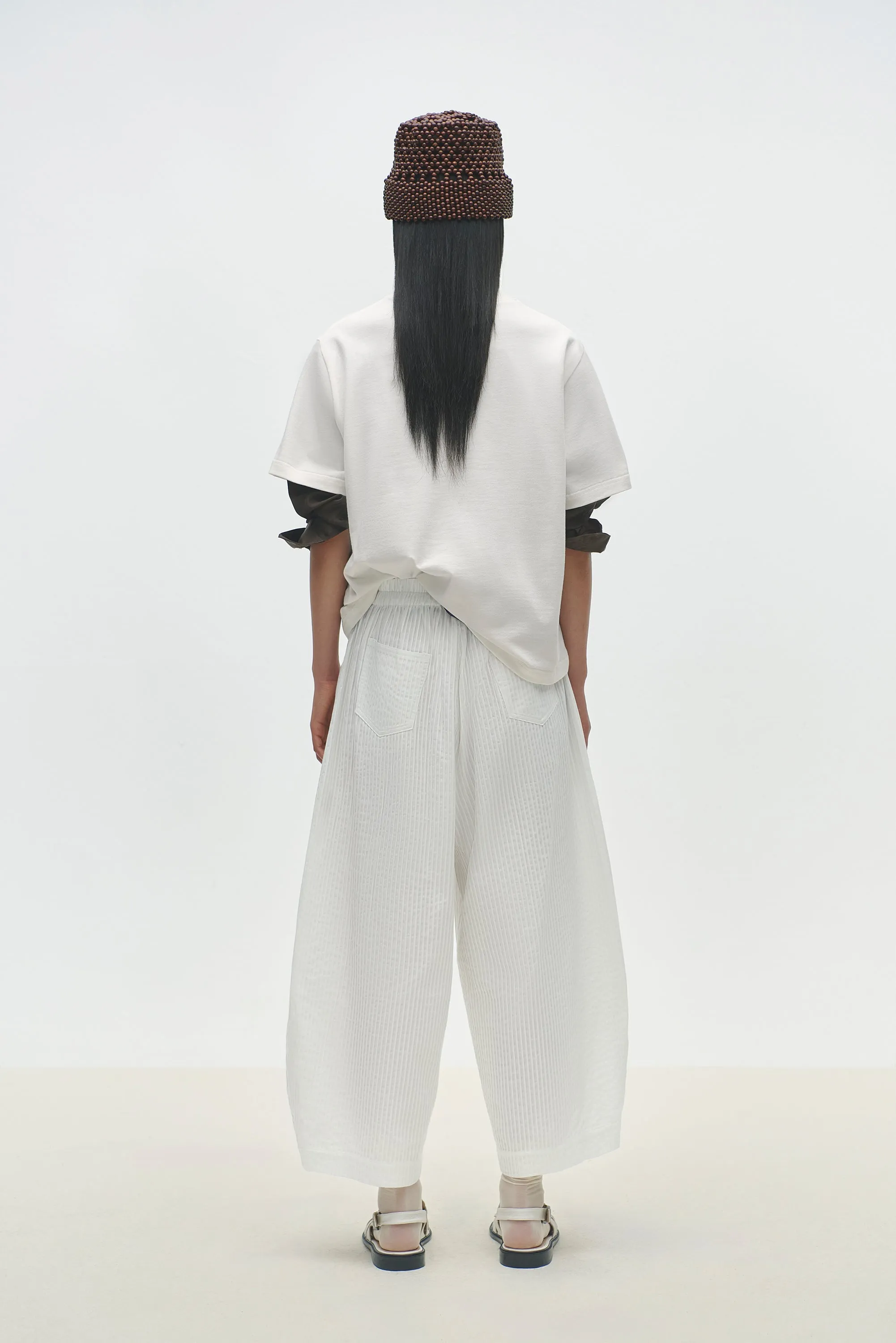 Tubular Curved Pants - White sold by Social Studies Shop product image thumbnail 3