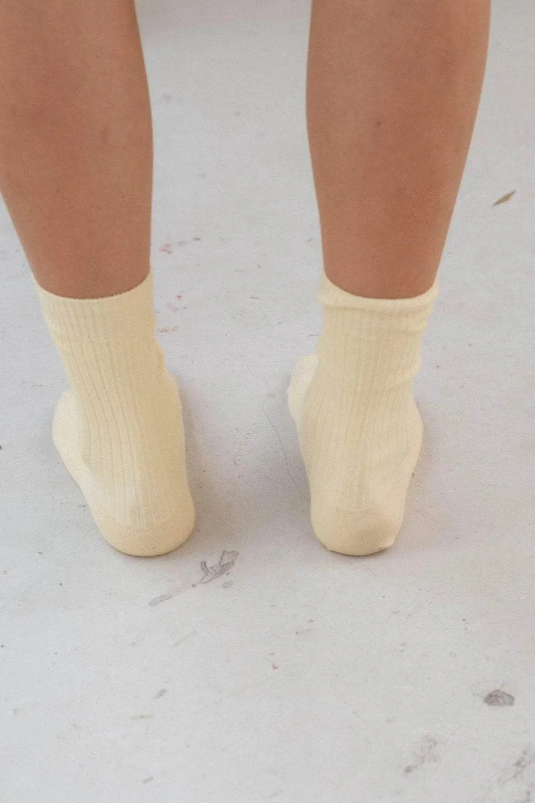 Rib Overankle Socks - Bog Yellow sold by Social Studies Shop product image thumbnail 3