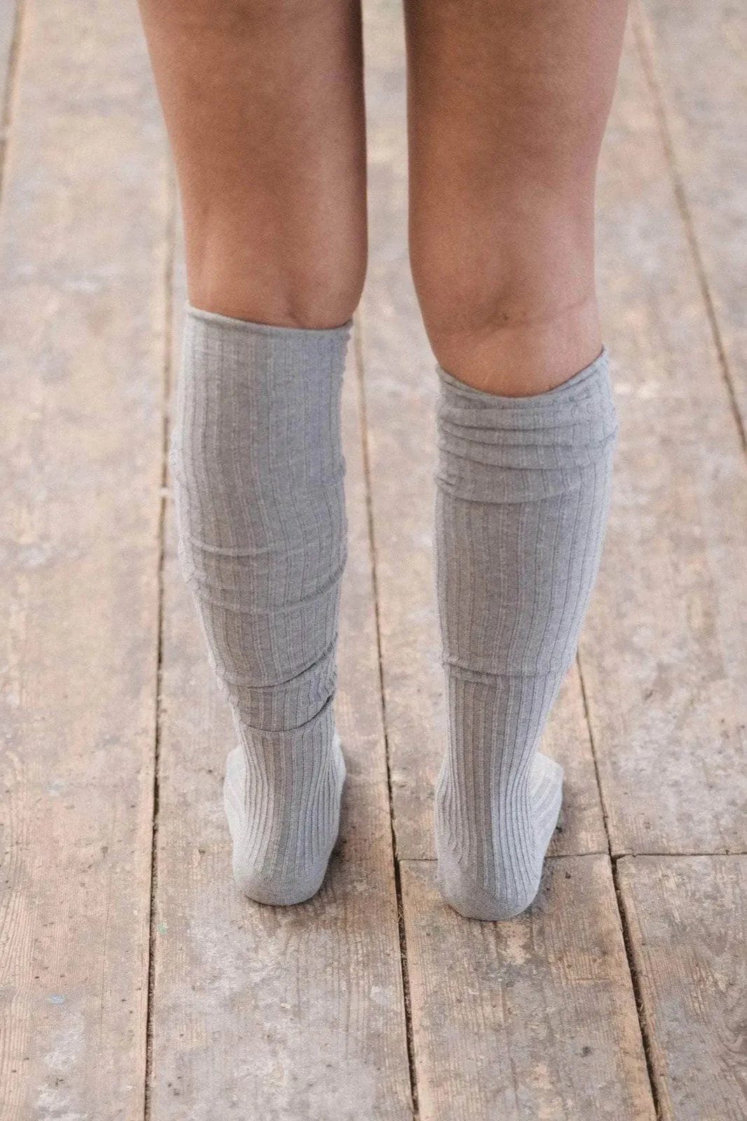 Overknee Socks - Grey Melange sold by Social Studies Shop product image thumbnail 4