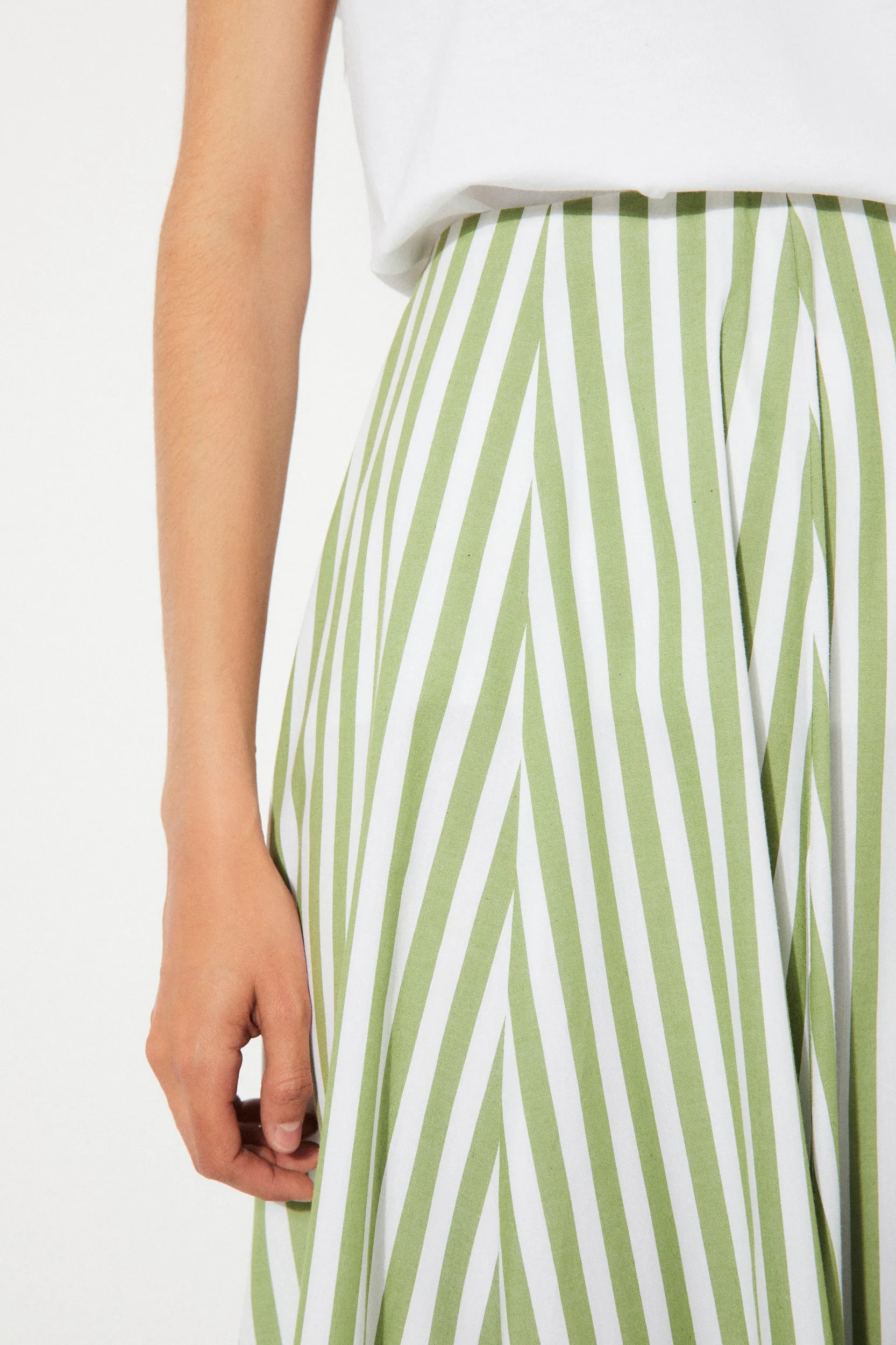 Vitalis Skirt - Green Stripes sold by Social Studies Shop product image thumbnail 4