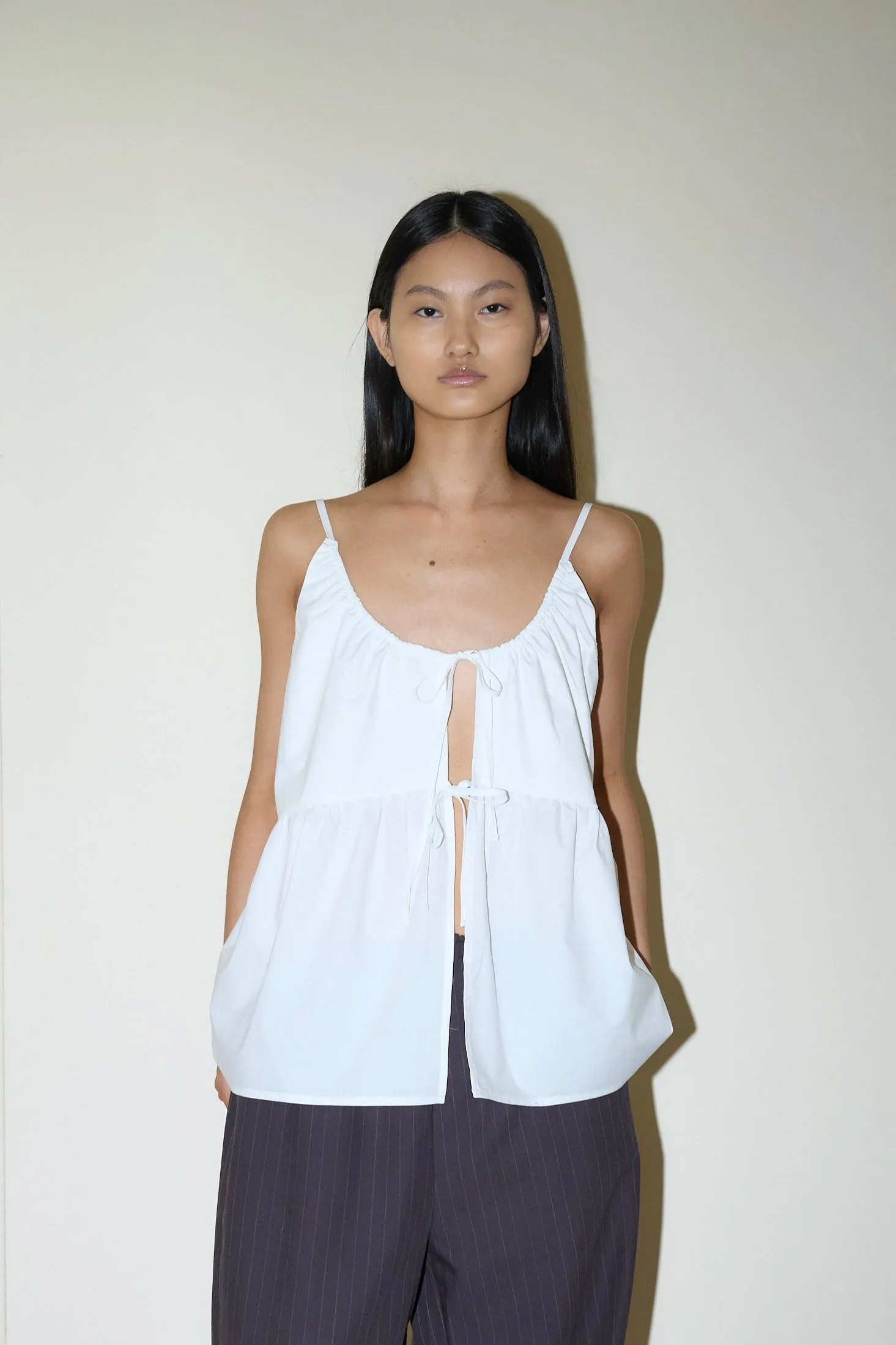 Double Tie Top - White sold by Social Studies Shop