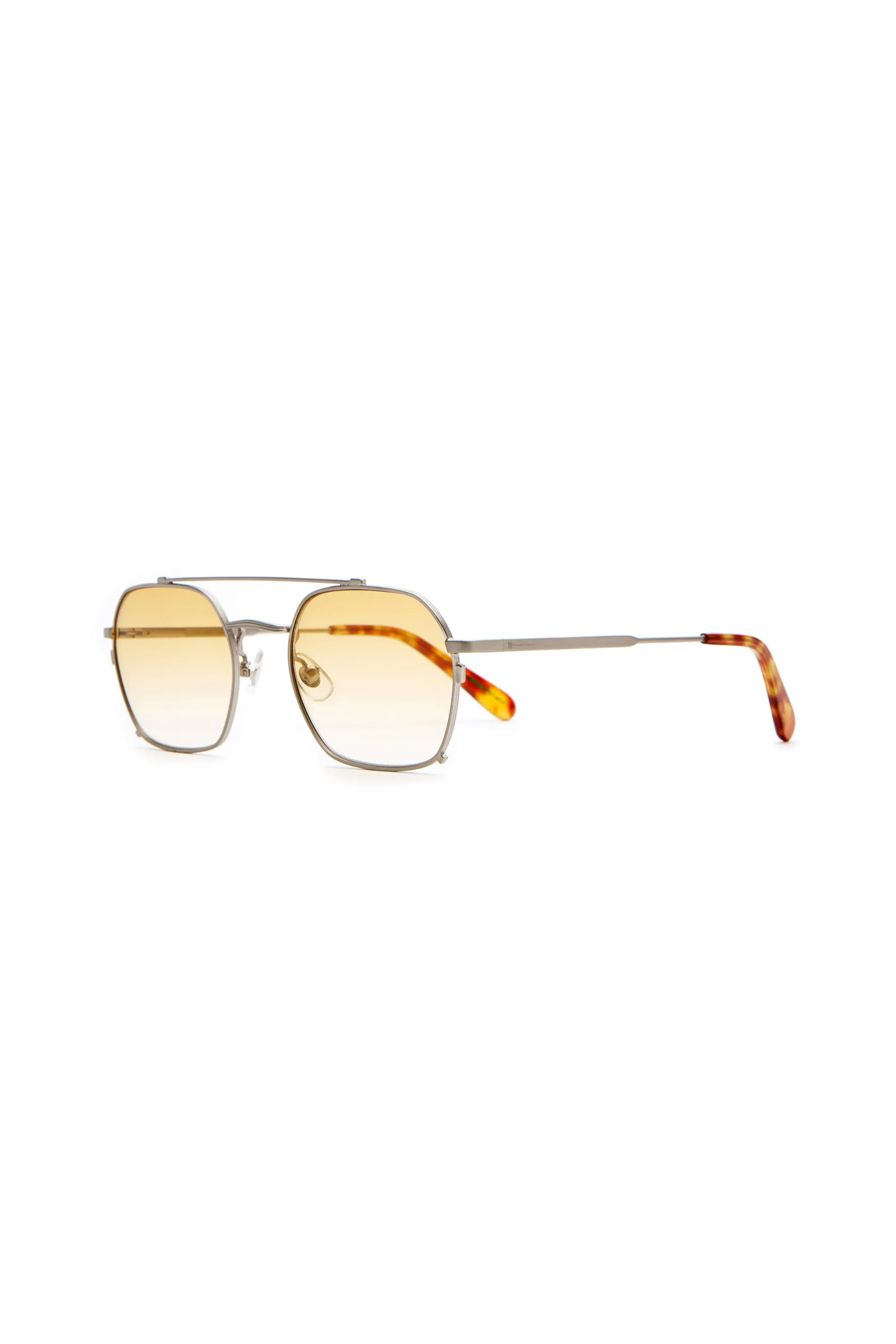 The Jazz Safari - Brushed Silver Frame & Honey Gradient Lens sold by Social Studies Shop product image thumbnail 2