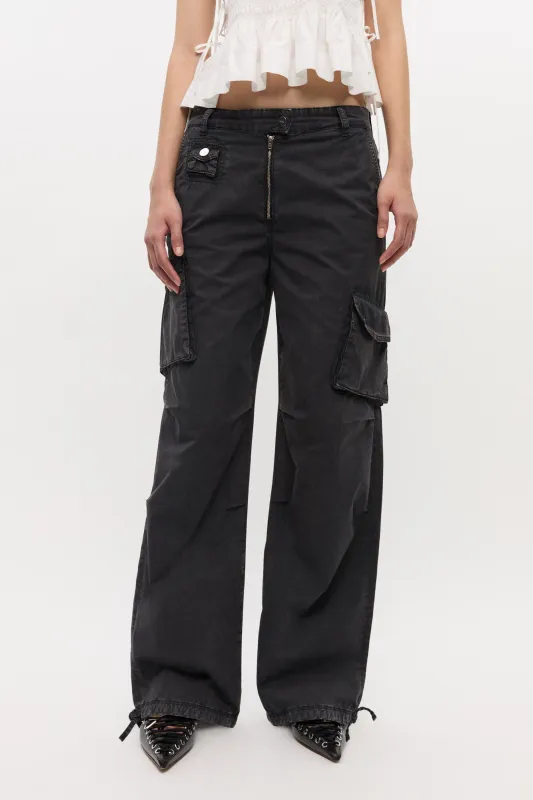Washed Cotton Twill Pants - Phantom sold by Social Studies Shop