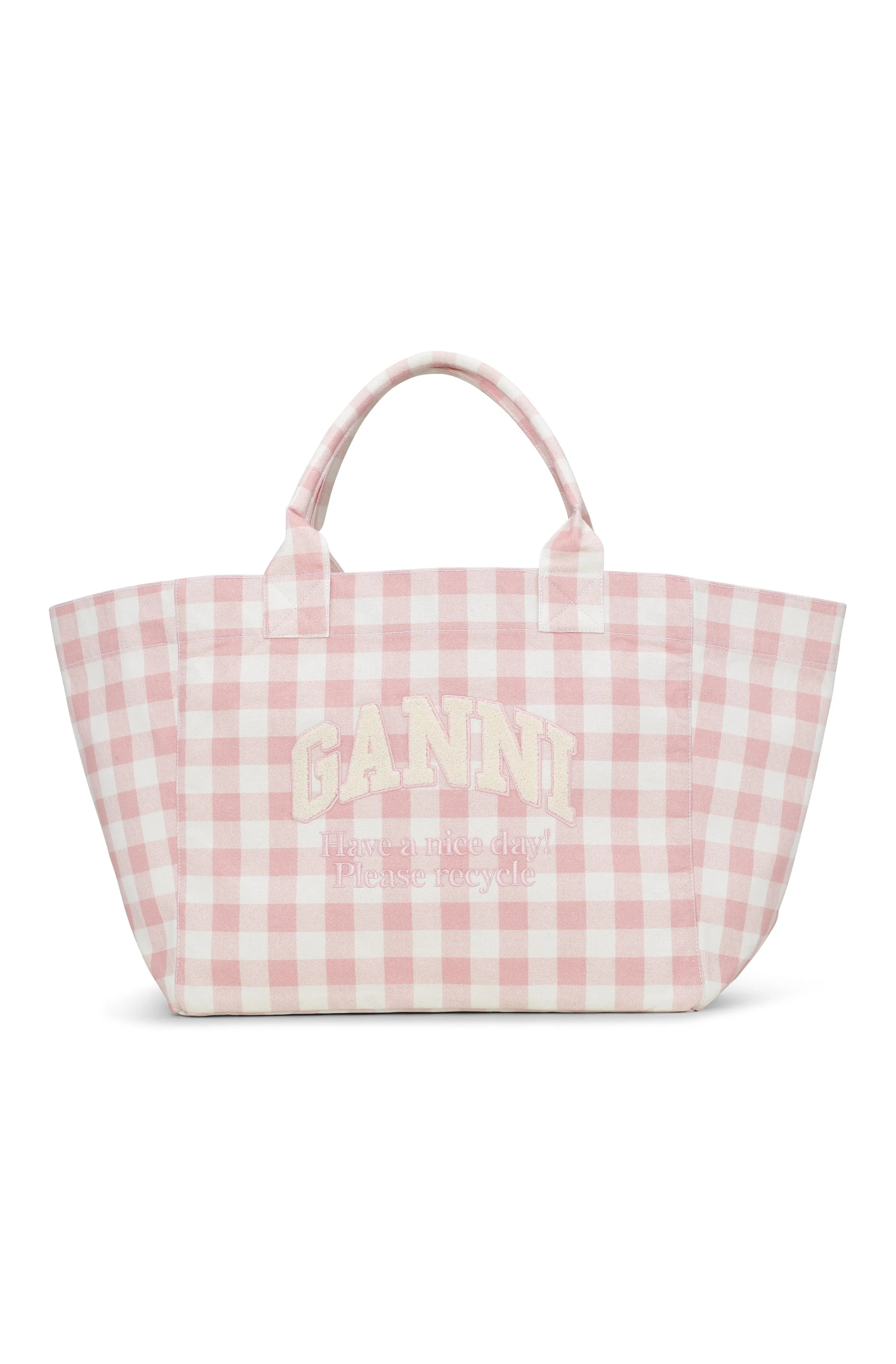 Shopper XXL Pocket Vichy - Bleached Mauve sold by Social Studies Shop