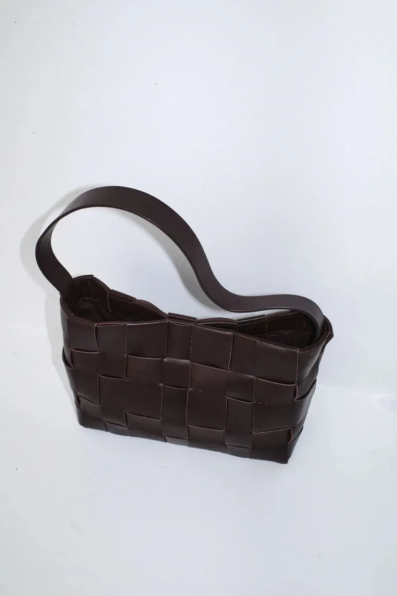 Woven Mini Tote - Chocolate sold by Social Studies Shop product image thumbnail 5