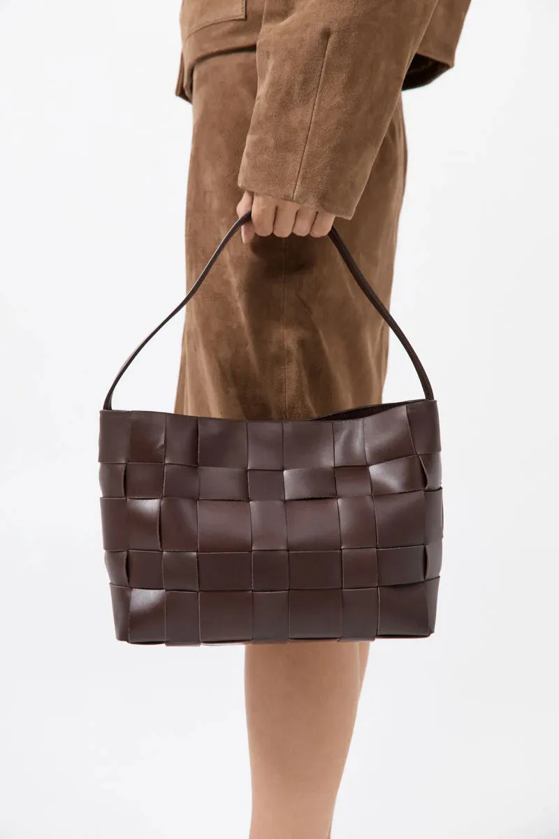 Woven Mini Tote - Chocolate sold by Social Studies Shop product image thumbnail 3