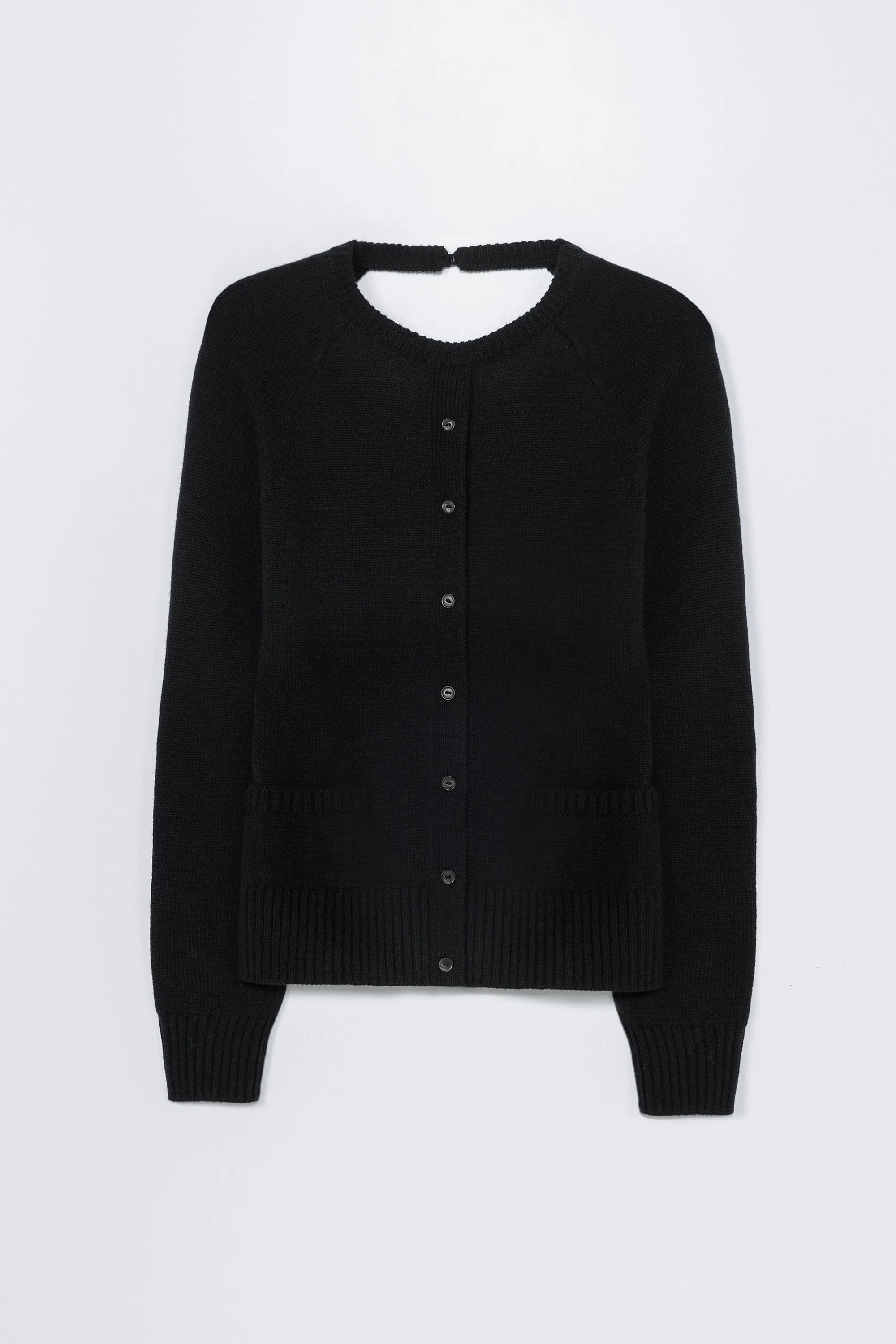 Merino Wool Open-Back Cardigan - Black sold by Social Studies Shop product image thumbnail 4