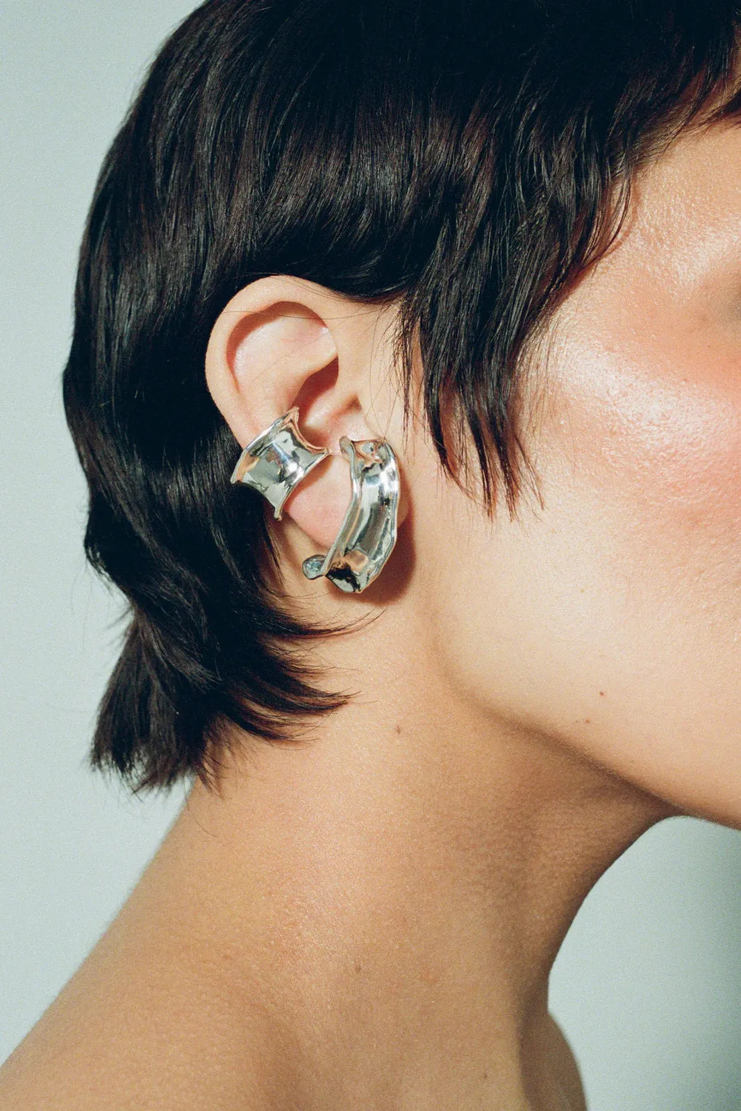 Calamari Ear Cuff - Sterling Silver sold by Social Studies Shop