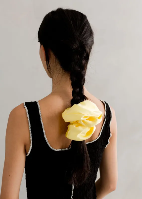 Oversized Silk Srunchie - Butter sold by Social Studies Shop