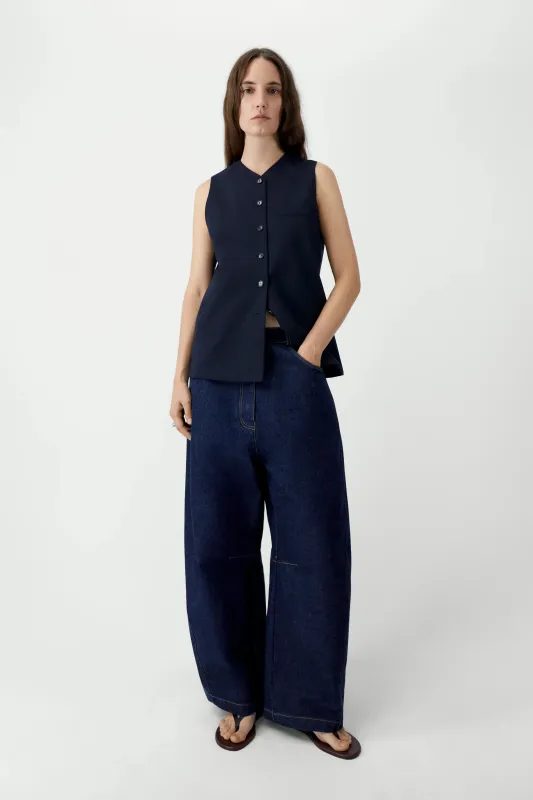 Curved Baggy Jeans - Denim made by Cordera