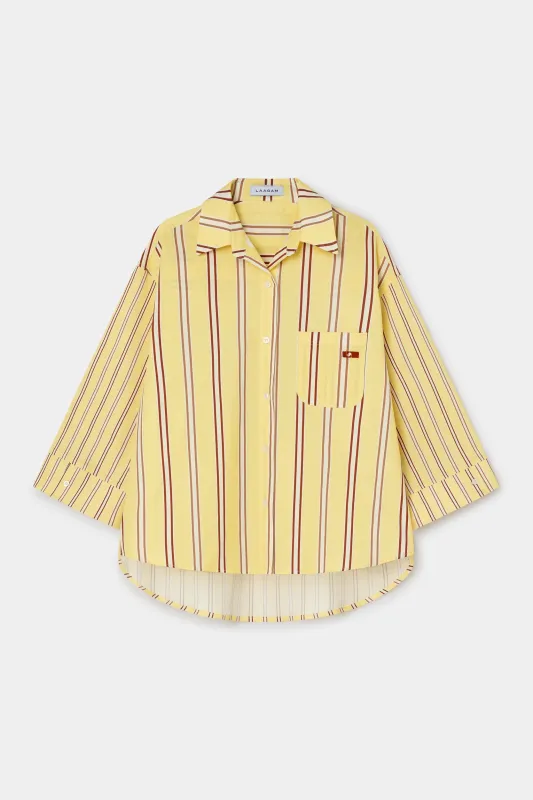 Caos Striped Shirt - Butter made by LAAGAM