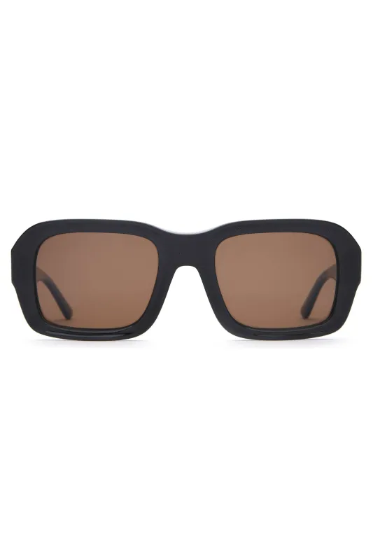 The Bikini Vision II - Black Moondust Frame & Polarized Desert Lens made by Crap Eyewear