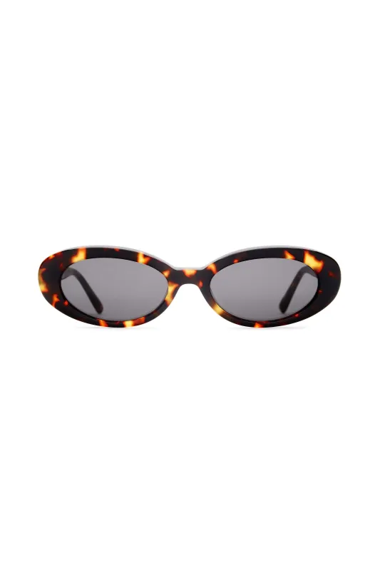 The Sweet Leaf - Dark Tortoise Frame & Grey Lens made by Crap Eyewear