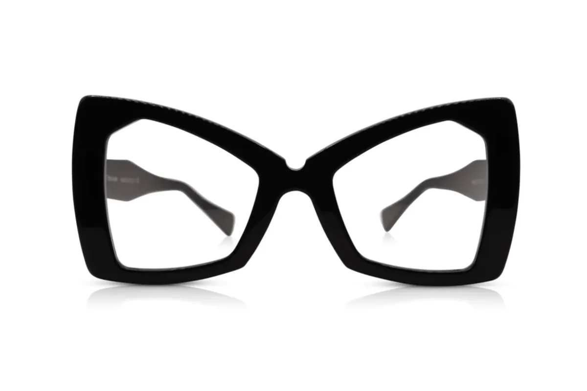 The Admiral black eyeglasses made by Folklore Shop