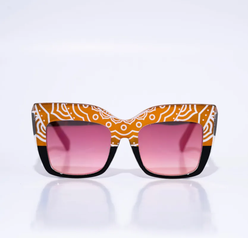KB Kente Cat Eye Oversized 55mm Sunglasses sold by Folklore Shop