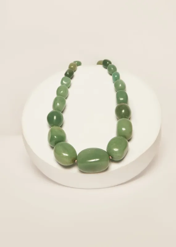 Light Jade Necklace sold by Folklore Shop