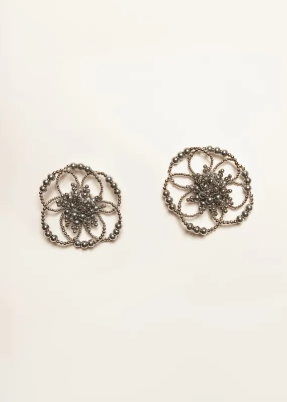 Silver Bubble Earrings sold by Folklore Shop