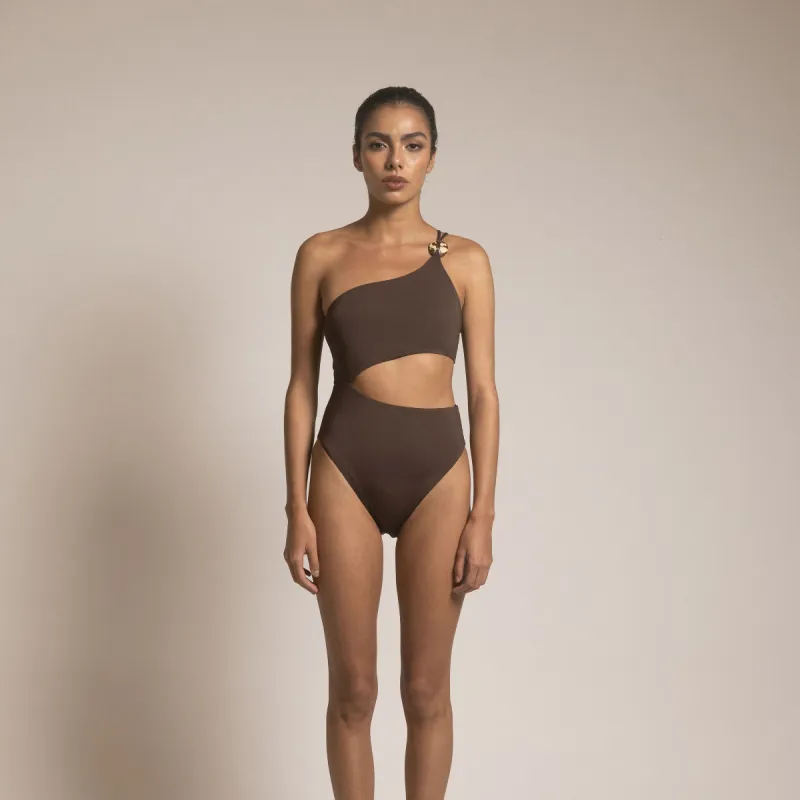 O320 ALEXANDRA ONE PIECE DARK BROWN sold by Folklore Shop