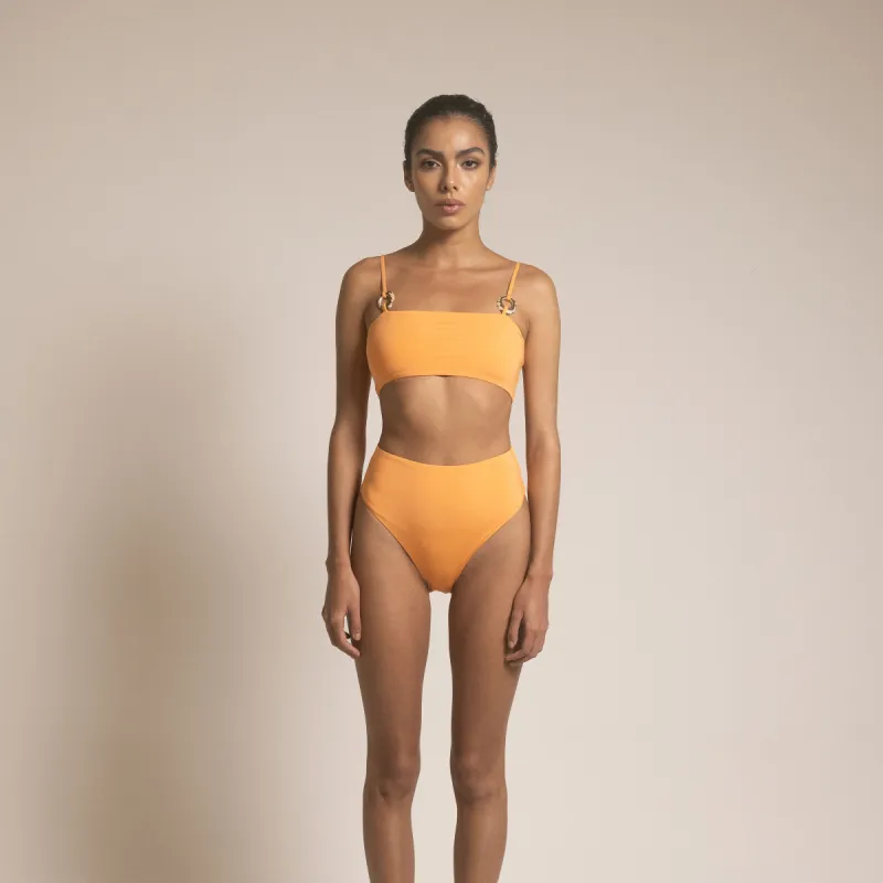 T134 ANGELA TOP APRICOT sold by Folklore Shop