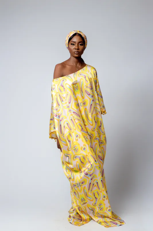 Kos Off-shoulder Kaftan sold by Folklore Shop