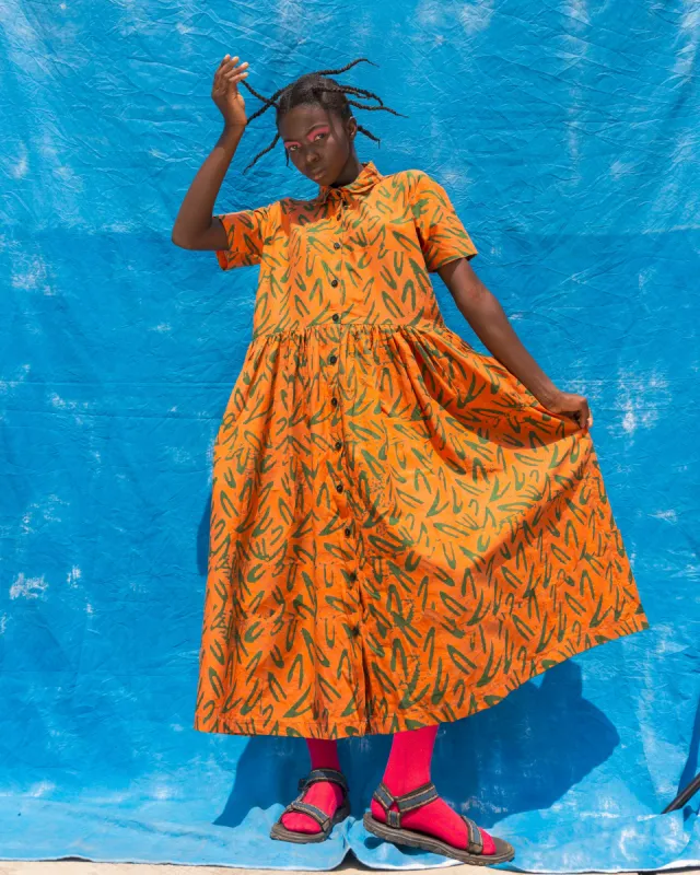 AKUA SHIRT DRESS | PAPAYA sold by Folklore Shop