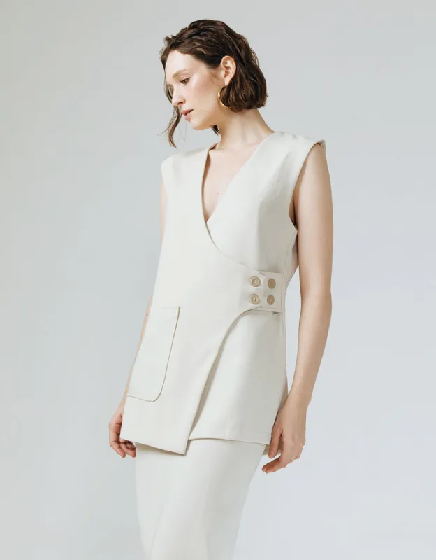 HELSEY LOOSE VEST sold by Folklore Shop