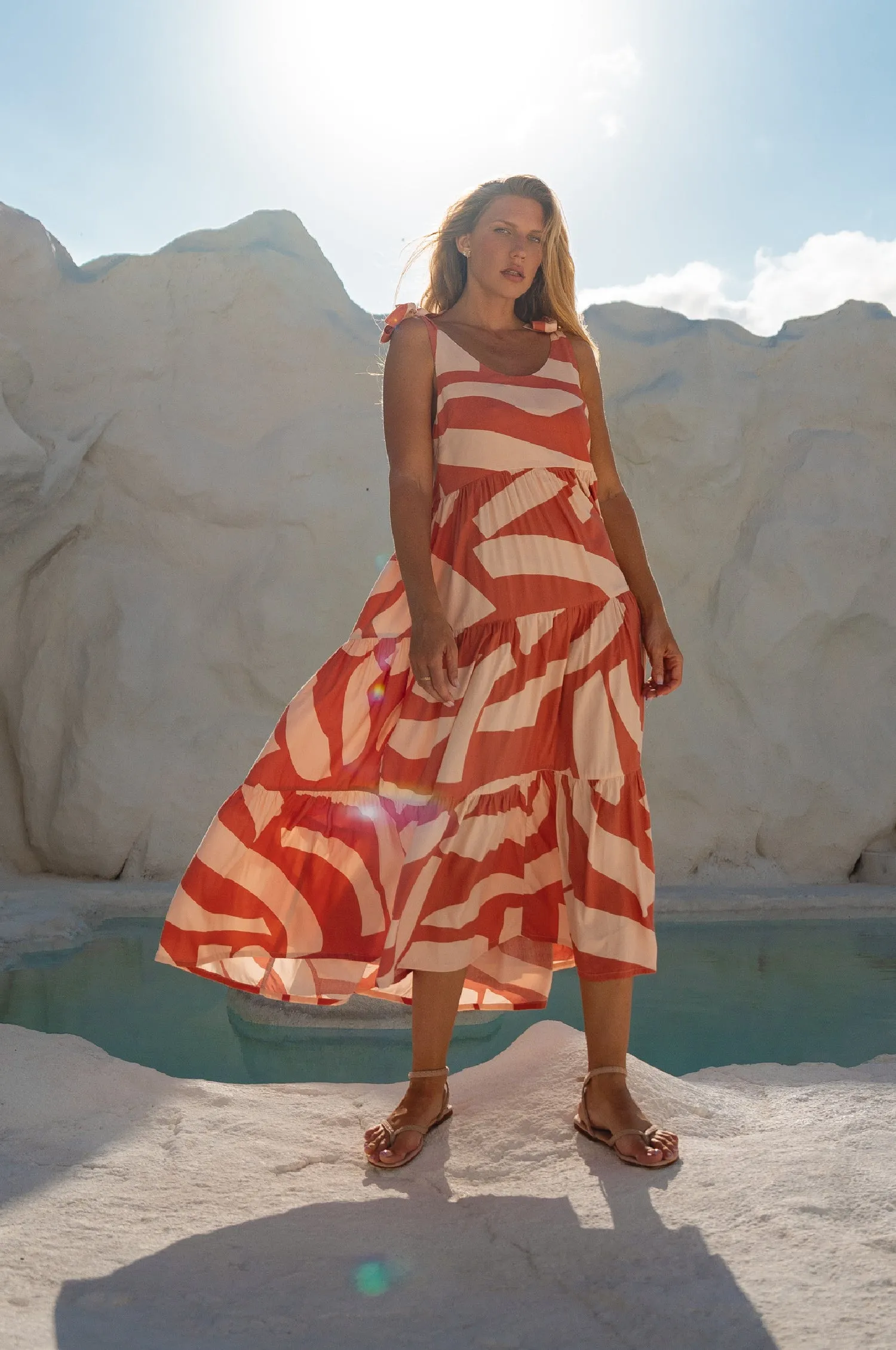 Fiesta Summer Maxi Dress - Mykonos sold by Folklore Shop product image thumbnail 2