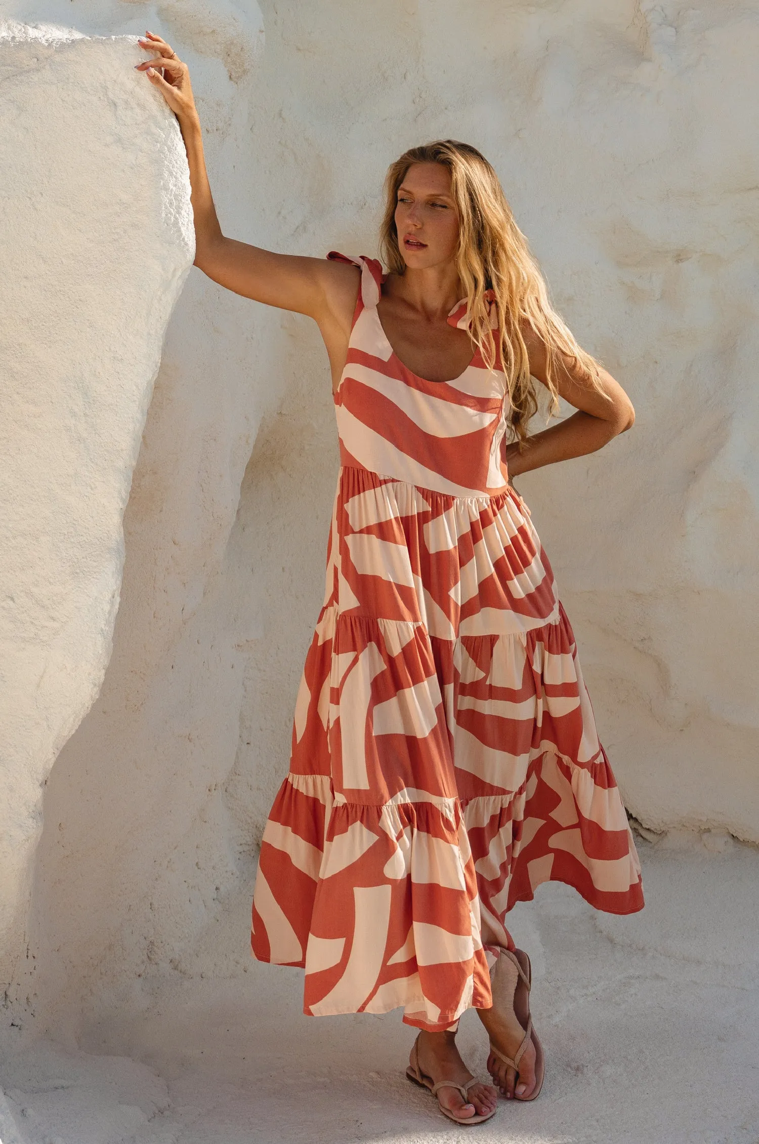 Fiesta Summer Maxi Dress - Mykonos sold by Folklore Shop product image thumbnail 3