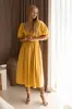 Cherie Puff Sleeve Midi Dress - Honey Cream sold by Folklore Shop