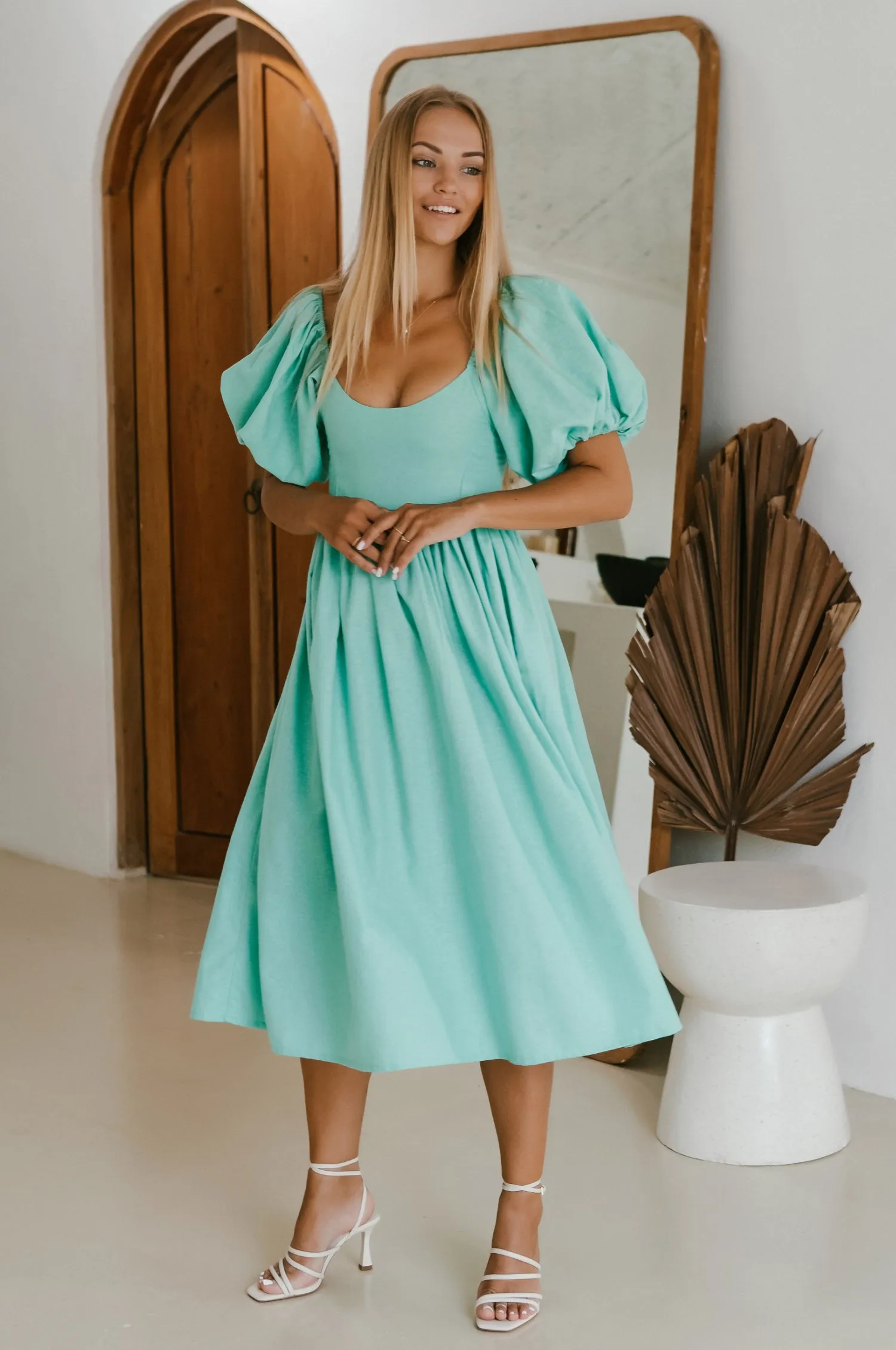 Cherie Puff Sleeve Midi Dress - Tosca sold by Folklore Shop product image thumbnail 2