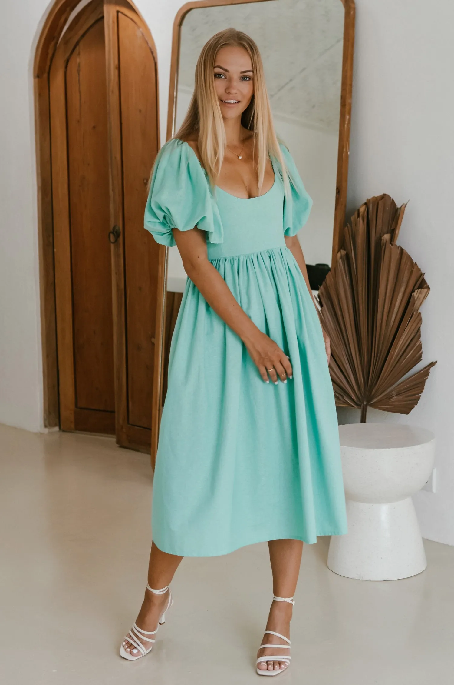 Cherie Puff Sleeve Midi Dress - Tosca sold by Folklore Shop product image thumbnail 3