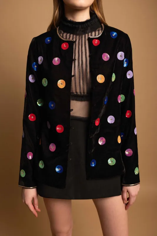 POLKA HAND EMBELLISHED JACKET sold by Folklore Shop