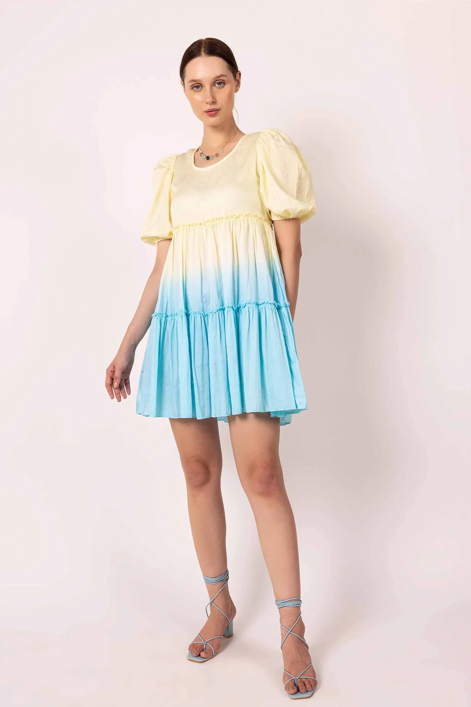 IRIS SHADED MINI TIER DRESS sold by Folklore Shop product image thumbnail 2